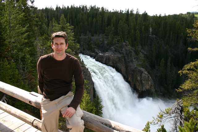 John at Lower Yellowstone Falls